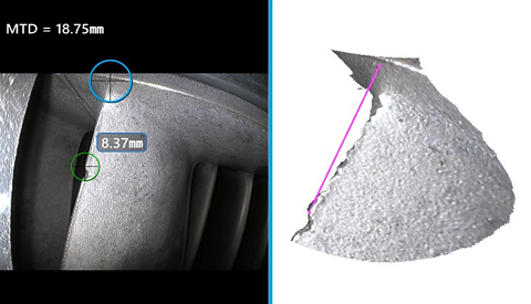 韋林工業(yè)視頻內(nèi)窺鏡定位發(fā)動機缺陷如此輕松_進(jìn)口工業(yè)內(nèi)窺鏡的測量功能